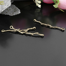 (26671-2)40PCS 41x5MM Antique Bronze Zinc Alloy Tree Branches Connect Charms Diy Jewelry Findings Accessories Wholesale 2024 - buy cheap