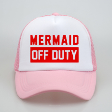 summer Men Women Baseball Caps Fashion mermaid off duty cap Letters Cool  Baseball Mesh Net Trucker Cap Dad Hat 2024 - buy cheap