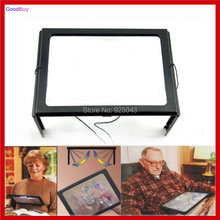 Fresnel lentes dobráveis 3x, ferramenta de ampliação de leitura sem as mãos para pendurar na mesa, para costura, tricô 2024 - compre barato