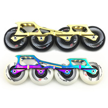 Rockered MST Slalom Inline Skate Base Rocking 243mm Frames 4*80mm Original Hyper +G Concrete Wheels 165mm Distance Basin Patines 2024 - buy cheap