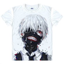 Tokyo Ghoul T-Shirt Ken Kaneki Shirt men's 3D print T-shirts Anime Tees Lovely cute Short Sleeve Men's white summer T-Shirts a 2024 - buy cheap