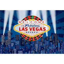 Las Vegas Party Backdrop Blue Printed Spotlight Buildings City Night Scene Photography Background Photo Studio Back Drops Vinyl 2024 - buy cheap