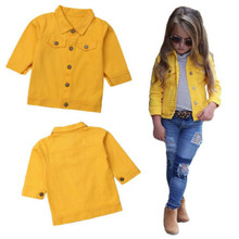 1-6 T Pouco Princesa Das Meninas Denim Casacos Crianças Baby Girl Jeans Botão Jaqueta Casaco Tops Casacos Roupas 2024 - compre barato