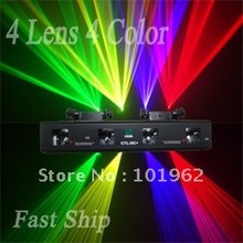 4 Lens RGYV Lazer Show Light DJ Stage Disco Equipment 2024 - buy cheap