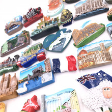 Imán 3D para nevera, decoración de recuerdo de viaje, Japón, Austria, República Checa, Rusia, Turquía, Tailandia, Estados Unidos, India 2024 - compra barato
