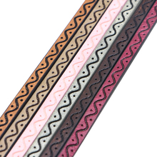 XCHARMS 5mm Flat PU Leather Cord Wave Pattern Rope Diy Jewelry Findings Accessories Jewelry Making Materials for Bracelet 2024 - buy cheap
