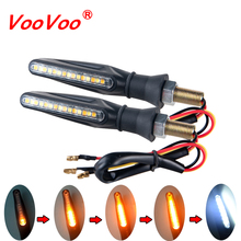 1PCS Motorcycle Turn Signals Light LED Flowing Water Blinker Motorcycles Flashing Lights Tail Lamp Bendable Stop Indicators 2024 - buy cheap