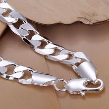 High Quality KN-H246 Wholesale Silver Plated Bracelet Factory Price Fashion Jewelry 8mm Flat Bracelet For Ladies Man's Gift 2024 - buy cheap
