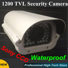 Водонепроницаемая камера видеонаблюдения Sony CCD 1200TVL, 1/3 дюйма, 36 светодиодов 2024 - купить недорого