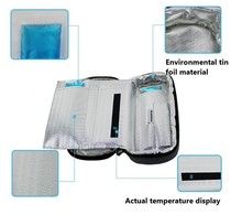 Bolsa refrigeradora para viagem, bolsa portátil para refrigeração de insulina para diabetes, bolsa termica com display de 4 a 24 graus 2024 - compre barato