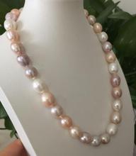 gorgeous13-14mm south sea baroque multicolor pearl necklace 18inch 2024 - buy cheap