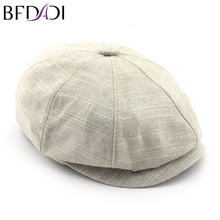 BFDADI 2021 New Adult Popular Newsboy Cap Spring And Summer Linen Octagonal Cap Tidal Outdoor  Fashion Hats Free Shipping 2024 - buy cheap