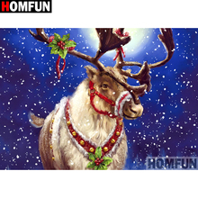 HOMFUN Full Square/Round Drill 5D DIY Diamond Painting "deer" Embroidery Cross Stitch 5D Home Decor A01306 2024 - buy cheap