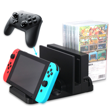 DOBE Multi-Function Charging Stand Dock Station and Game Holder for Switch Console Joy-Con Controllers Switch Pro Controllers 2024 - buy cheap