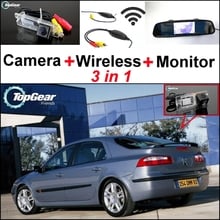 3 in1 Special Rear View Camera + Wireless Receiver + Mirror Monitor Easy Parking System For Renault Laguna 2 3 2024 - buy cheap