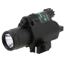 Lanterna led tática/laser verde/visor, 2 em 1, combo tático com laser, laser completo e metal, 200 lúmens 2024 - compre barato