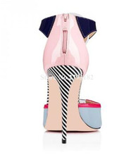 Sandálias de salto alto femininas, sandália peep toe com alça t estilo stiletto, cores mistas, sapatos de salto alto 2024 - compre barato