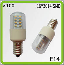 Wholesales 100 PACK 2W led glass bulbs led corn lamps bombilla luminaries led blanco E14 screw 150LM 16*3014SMD 2024 - buy cheap