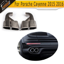 Выхлопная труба, выхлопные трубы, автомобильные глушители для Porsche Cayenne 2015 2016 SUV 958 GTS S Sport 2024 - купить недорого