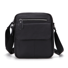 Bolso pequeño de cuero de vaca para hombre, bolso de hombro, bolso de hombro casual, bolso de hombre, bolso de hombre, monedero, bolsillo para teléfono móvil 2024 - compra barato