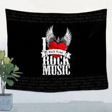 Hip hop\ Jazz\Reggae\Rock\Heavy metal Music Poster Retro Flag Banner Tapestry Cloth Art Wall Sticker Bar Bedroom Home Decor 2024 - buy cheap