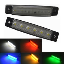 Car External Lights DC LED 12V/24V 6 SMD LED Auto Car Bus Truck Lorry Side Marker Indicator low Led Trailer Light Rear Side Lamp 2024 - buy cheap