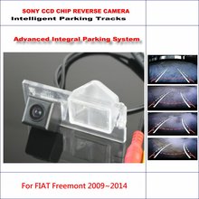 Câmera traseira automotiva, para fiat freemont 2004-2012, com pistas de estacionamento inteligentes, ntsc, rca, aux, hd, ccd, sony cam 2024 - compre barato