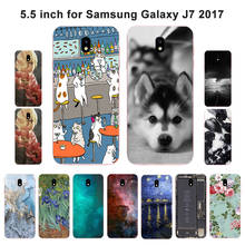 For Samsung Galaxy J7 2017 Case Soft Silicon TPU Scenery Painted Phone Back Cover For J730F J730 EU Eurasian Version Capa 2024 - buy cheap