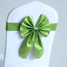 Зеленый цвет ленты для свадебных стульев ленты из спандекса на стулья лайкра стрейч лента бабочка вечерние украшения для отеля 2024 - купить недорого