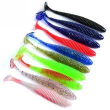 10pcs 8.5cm New Floating Soft Bug T Luya Silicone Fishing Lures Bait Set Lure Bait with Hooks  Fishing Accessories #106 2024 - buy cheap