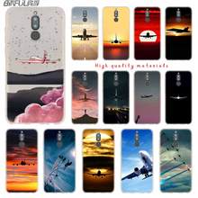 the airplane flying into the sunset Soft Silicone Cases For Huawei Mate 10 Lite 10 20 Lite Pro 20X Y5 2017 Y9 2018 2019 NOVA 3 4 2024 - buy cheap