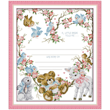 Birth Certificate (3) Counted Cross Stitch 11CT 14CT Cross Stitch DIY Cross Stitch Kits Embroidery   Home Decor Needlework 2024 - buy cheap