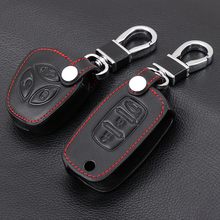 Remote 3 Buttons Car key Leather Case Fob Cover For LADA Sedan Largus Kalina Granta Vesta X-Ray XRay 2024 - buy cheap