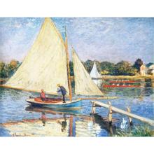Boaters at Argenteuil by Claude Monet Oil paintings reproduction Landscapes art hand-painted home decor 2024 - buy cheap