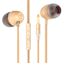 10pcs/lot Metal Earphone 3.5mm In-Ear Wired Ear Phones With Microphone Stereo Bass Earbuds For Samsung Xiaomi Huawei for iphone 2024 - buy cheap