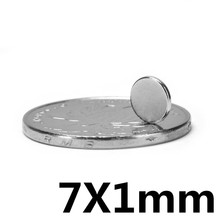 *50pcs/lot 7 x 1 mm N35 Rare Earth Round Neodymium Magnets Super Strong Craft Magnet 3*1mm 2024 - buy cheap