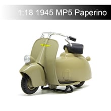 Модель мотоцикла Maisto VESPA Piaggio 1945 MP5 Paperino 1:18, модель, велосипед, база, литье под давлением, детская игрушка для коллекции подарков 2024 - купить недорого