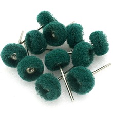 100PCS Green Rubber Wire Wheel with Handle Tools for Jewelry Making Polishing Grinding Jewellery Tool 2024 - buy cheap