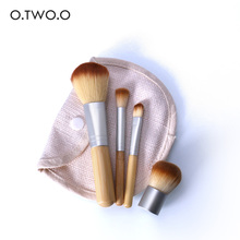 O.TWO.O 4PCS/LOT Bamboo Brush Foundation Brush Make-up Brushes Cosmetic Face Powder Brush For Makeup Beauty Tool 2024 - buy cheap