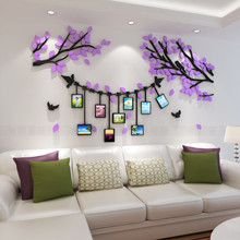 Family Photo Tree Artistc 3D Wall Stickers Acrylic Wallpaper for Living Room Bedroom Kitchen Decorative Decals Wall Decor Poster 2024 - buy cheap