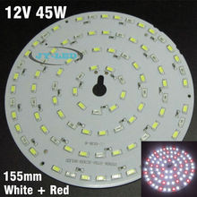 DC 12V 45W 155mm LED PCB White + Red Color, Input DC12V Needn't Driver SMD5730 High Lumen Aluminum Lamp plate 2024 - buy cheap