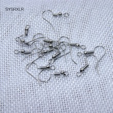 Free Shipping High-Quality 100 PCS/pack Gold Silver Gun Black Hooks Coil Ear Wire Earrings FindingsFor Jewelry Making Craft DIY 2024 - buy cheap