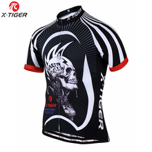 X-TIGER Skull Breathable Cycling Jersey Summer MTB Bicycle Clothing Maillot Roupas Ciclismo Bike Clothes Cycling Clothing 2024 - buy cheap