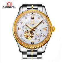 Carnival Automatic Watch Men Japan MIYOTA Movement Gold Diamond Mens Mechanical Watches Top Brand Luxury 21 Jewels Clock relojes 2024 - buy cheap