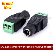 5PCS/LOT DC 2.1x5.5mm Power Female Plug Connector For CCTV 3528 & 5050 LED Strip 2024 - buy cheap