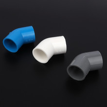 Free Shipping 4pcs/lot 25mm PVC Pipe Connector Elbow Joint 45 Degrees Water Parts Aquarium Tank Adapter Garden Water Connectors 2024 - buy cheap