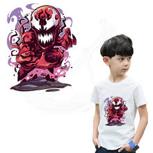 Hot Cartoon demon venom Iron-On patches for clothes DIY children's T-shirt Sweatshirt clothing patches termoadhesivos transfer 2024 - buy cheap