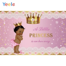 Yeele Newborn Girl Princess Pink Photography Backdrop Baby Shower Party Customized Photographic Backgrounds For Photo Studio 2024 - buy cheap