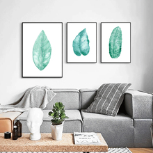 HAOCHU Triptych Green Plant Exquisite Leaves Print Wall Poster Canvas Painting Art for Living Room cuadros decoracion pictures 2024 - buy cheap