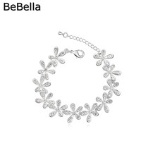 BeBella romantic flower shape crystal bracelets made with Czech crystal for girls Christmas gift 2024 - buy cheap